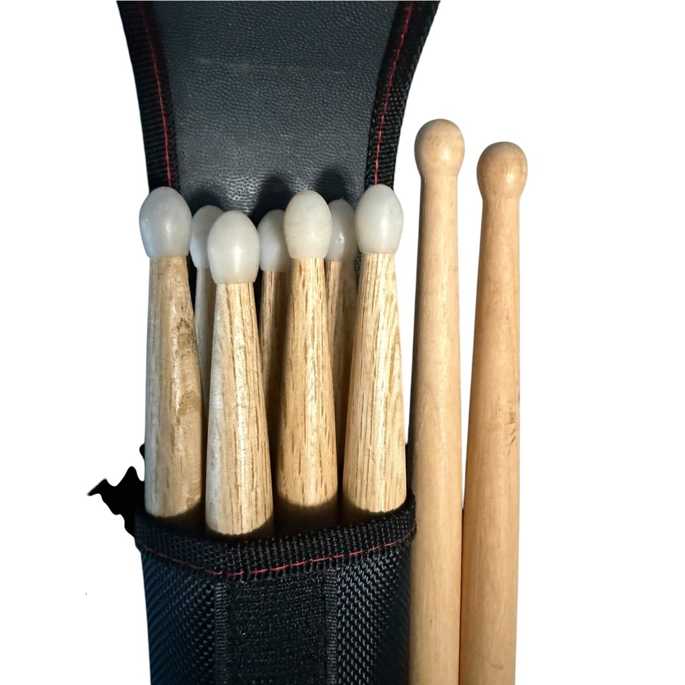 Zildjian Hickory Rock & Pro-Mark Shira Kashi Oak 2B Drumstick Lot with Case Mil2 - Picture 3 of 6
